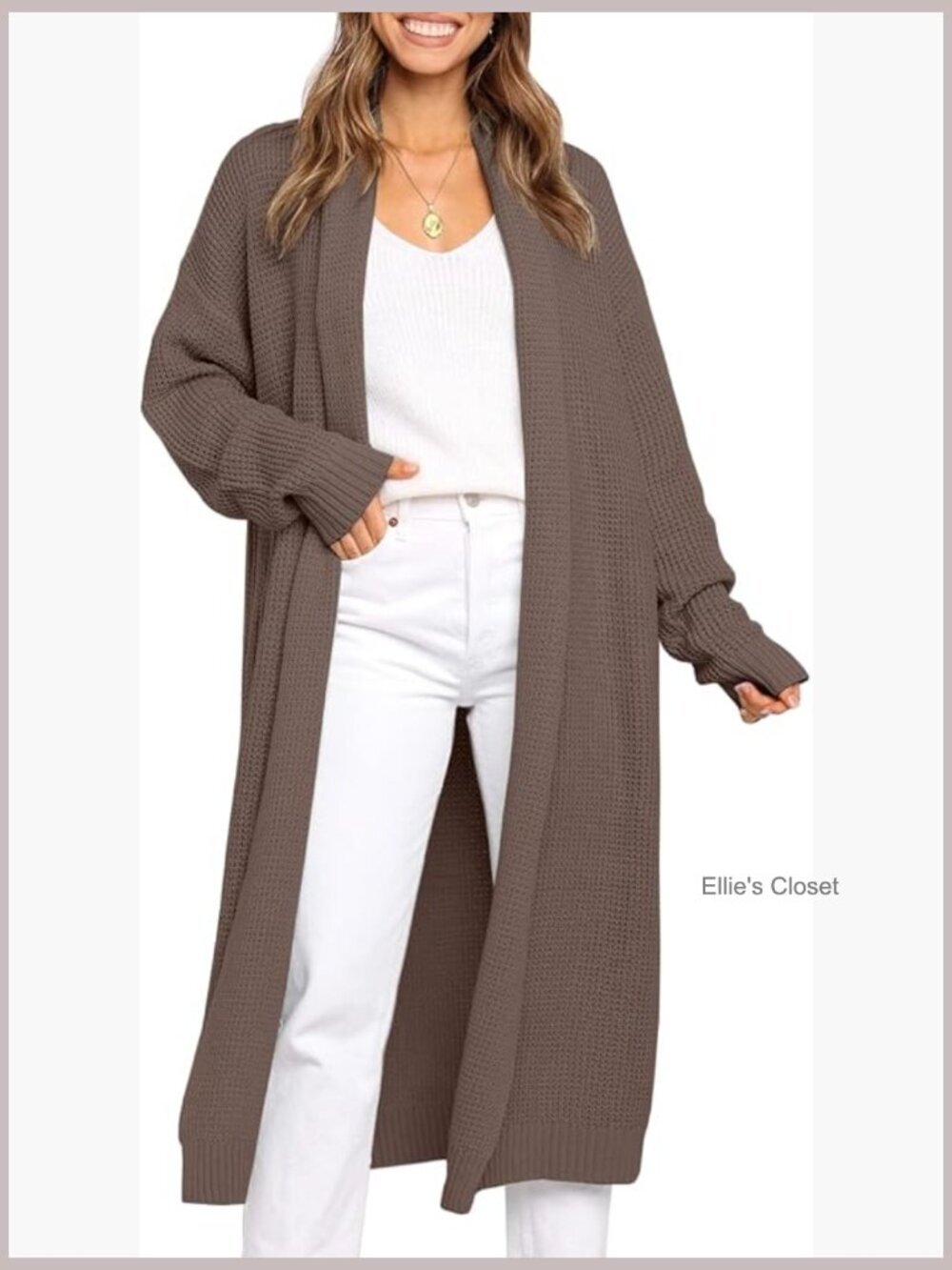 Long Cardigan Sweaters for Women Oversized Open Front Coat Fall Winter Soft